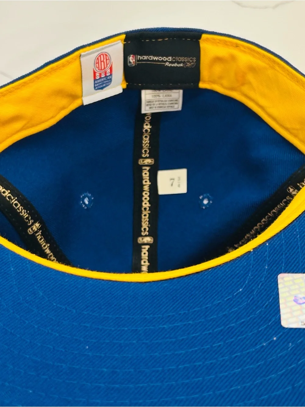 Houston Mavericks ABA Reebok NBA Hardwood Fitted Cap Hat Size 7 3/4 100% Wool